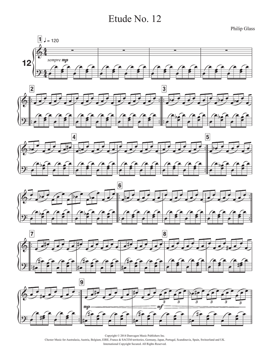 Etude No. 12 Piano Method scores gallery preview page 1