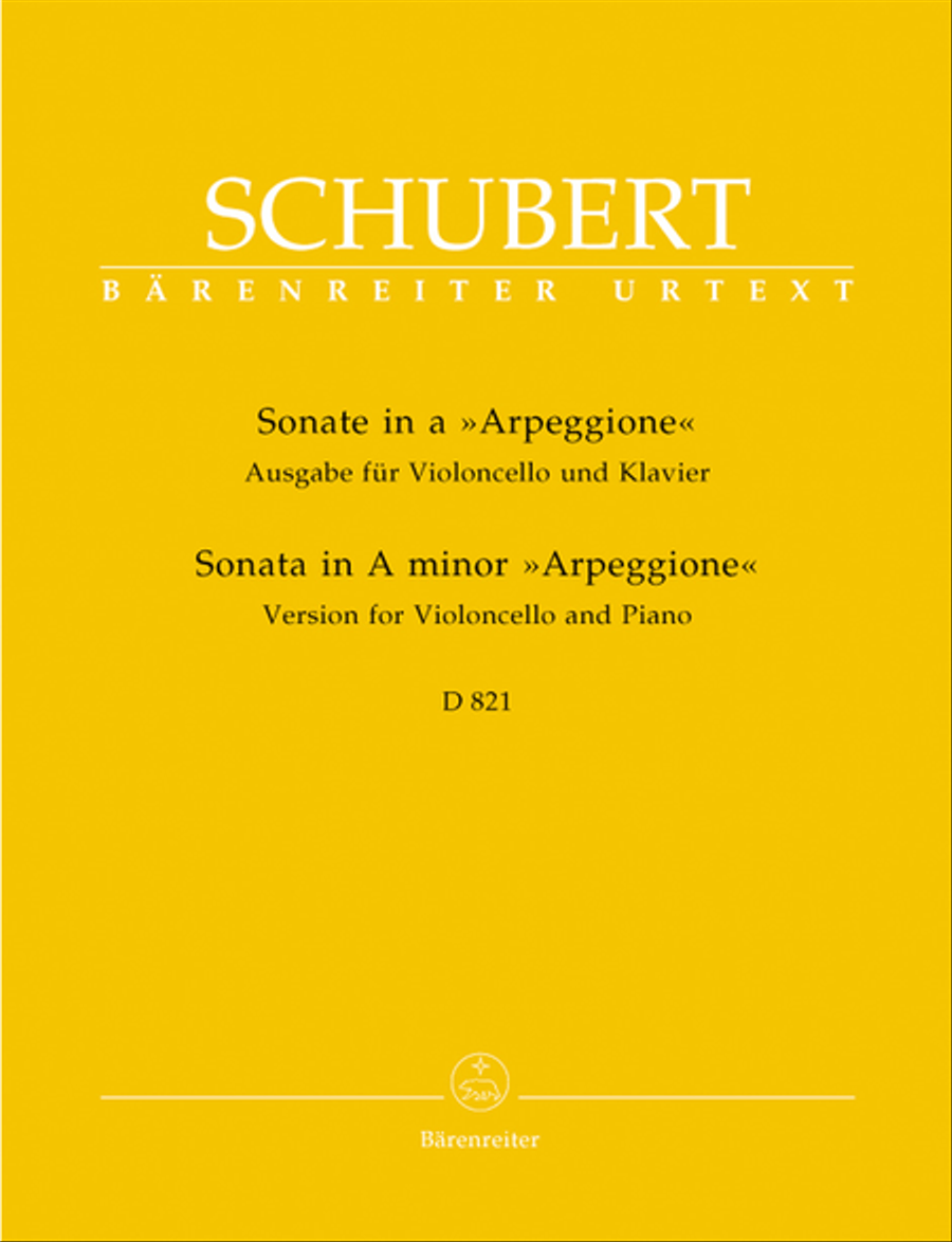 Sonata a minor D 821 'Arpeggione' Piano Accompaniment scores gallery preview page 1