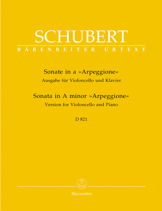 Book cover for Sonata a minor D 821 'Arpeggione'