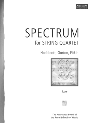 Book cover for Spectrum for String Quartet, Score