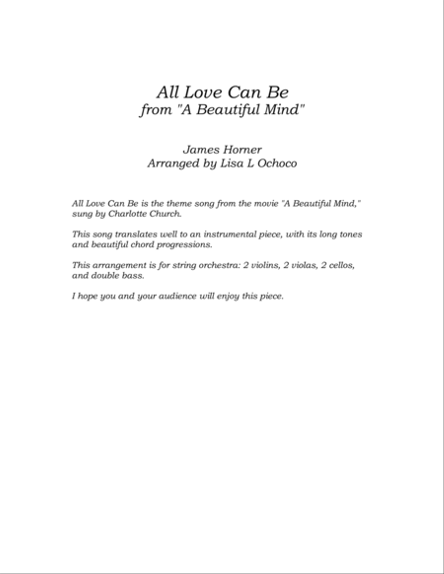 All Love Can Be All Love Can Be String Orchestra scores gallery preview page 4