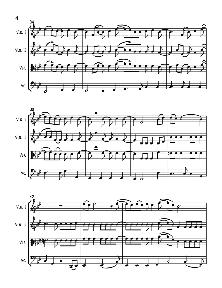 Rocket Man (i Think It's Gonna Be A Long Long Time) String Quartet scores gallery preview page 4