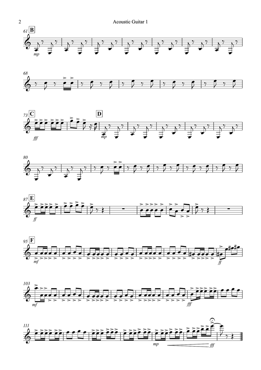 Flamenco Fantastico for Guitar Quartet Guitar Ensemble scores gallery preview page 6