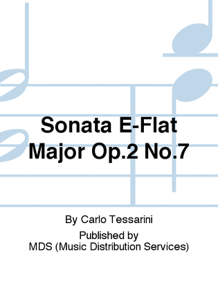Book cover for Sonata E-Flat Major Op.2 No.7