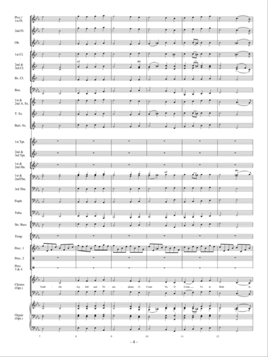 Merry Christmas, Everyone! Concert Band scores gallery preview page 3