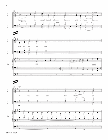 O for a Thousand Tongues to Sing (Downloadable Full Score)