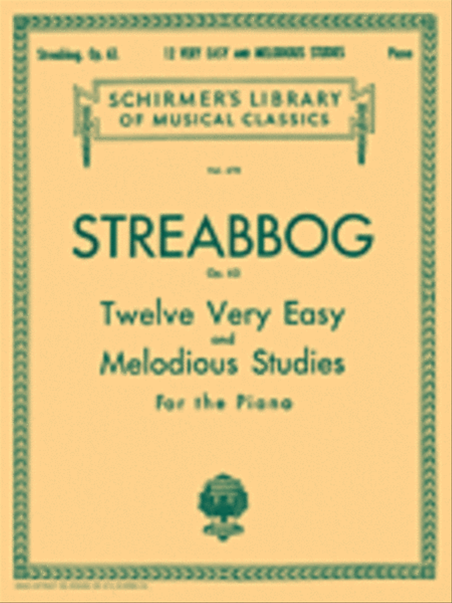 12 Very Easy and Melodious Studies, Op. 63 (Grade 1) Piano Method scores gallery preview page 1