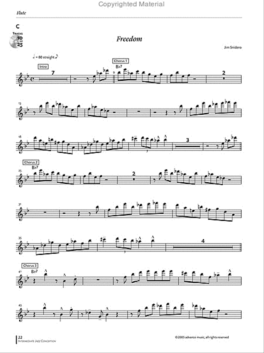 Intermediate Jazz Conception -- Flute Flute scores gallery preview page 9