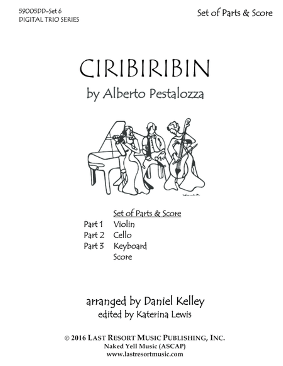 Ciribiribin for Piano Trio Piano Trio scores gallery preview page 2