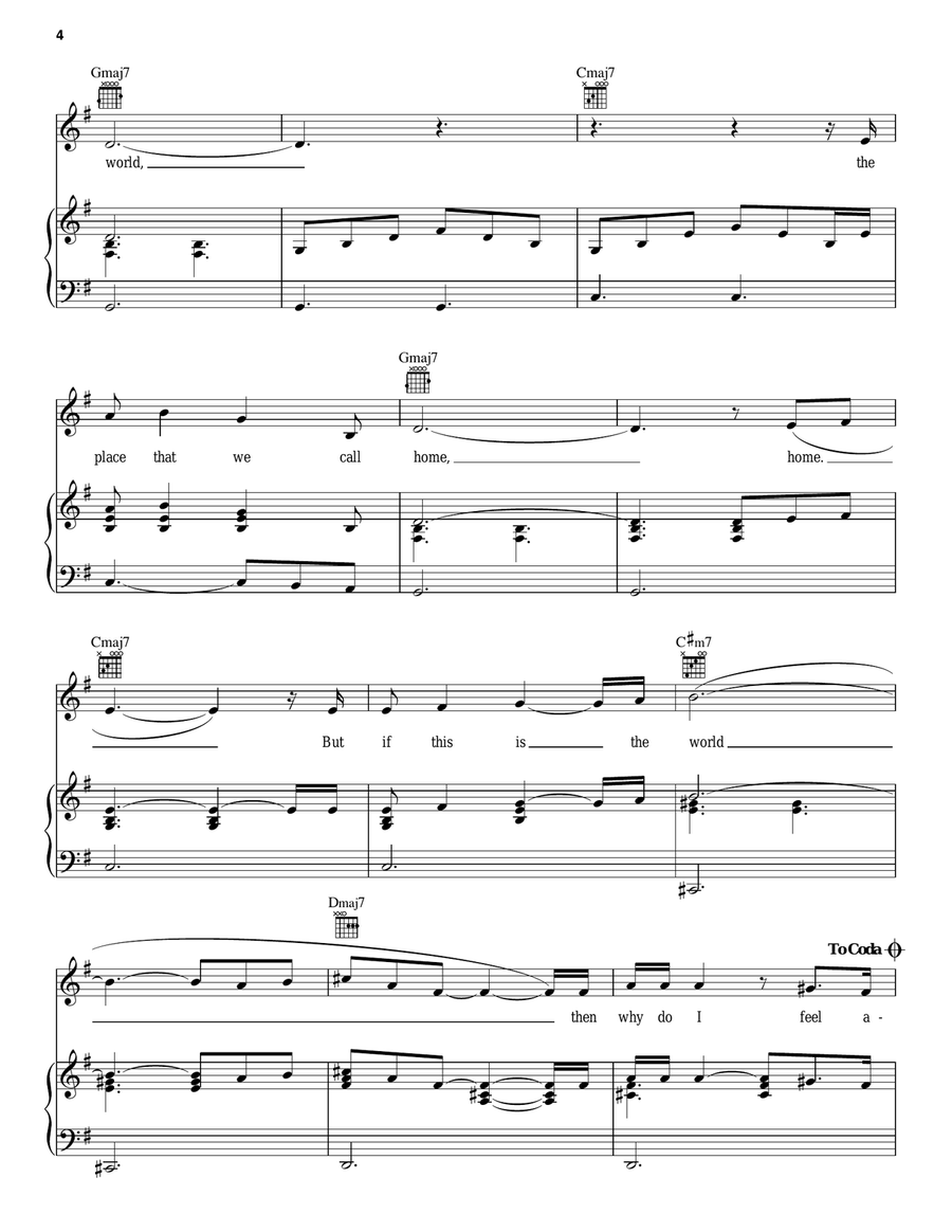 Isn't This The World Piano, Vocal, Guitar scores gallery preview page 4