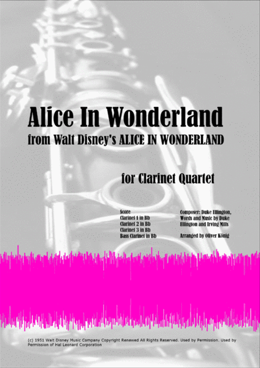 Alice In Wonderland from Walt Disney's ALICE IN WONDERLAND Jazz Ensemble scores gallery preview page 1