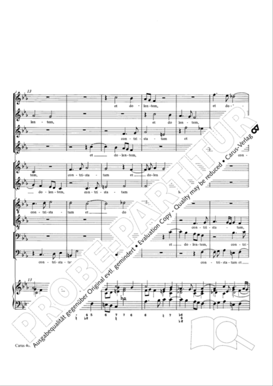 Stabat mater Choir scores gallery preview page 21
