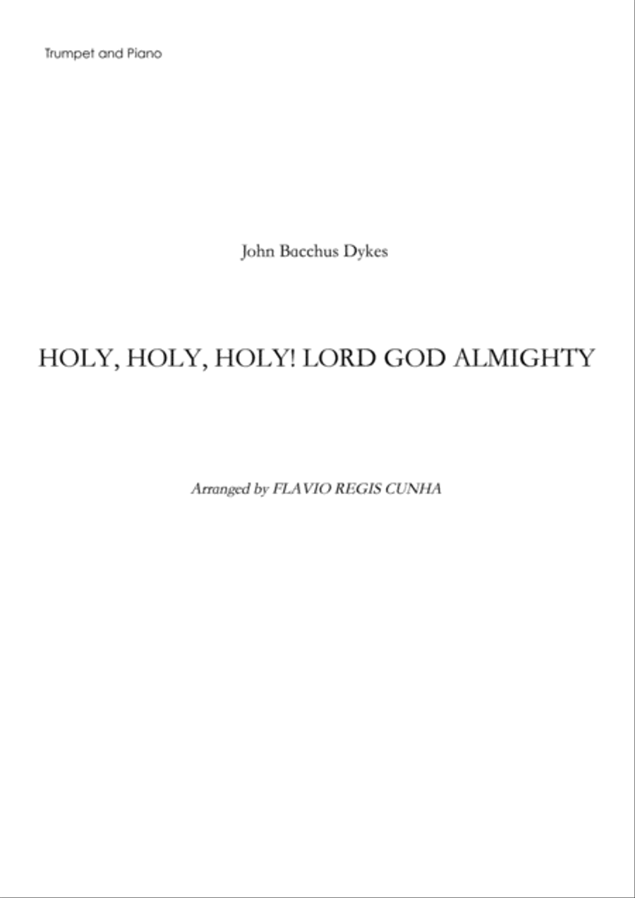Holy, Holy, Holy! Lord God Almighty (For Trumpet and Piano) Trumpet Solo scores gallery preview page 1