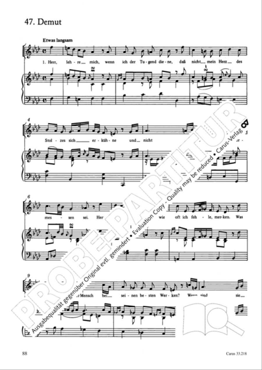 Geistliche Oden und Lieder (Gellert) Collection / Songbook scores gallery preview page 83