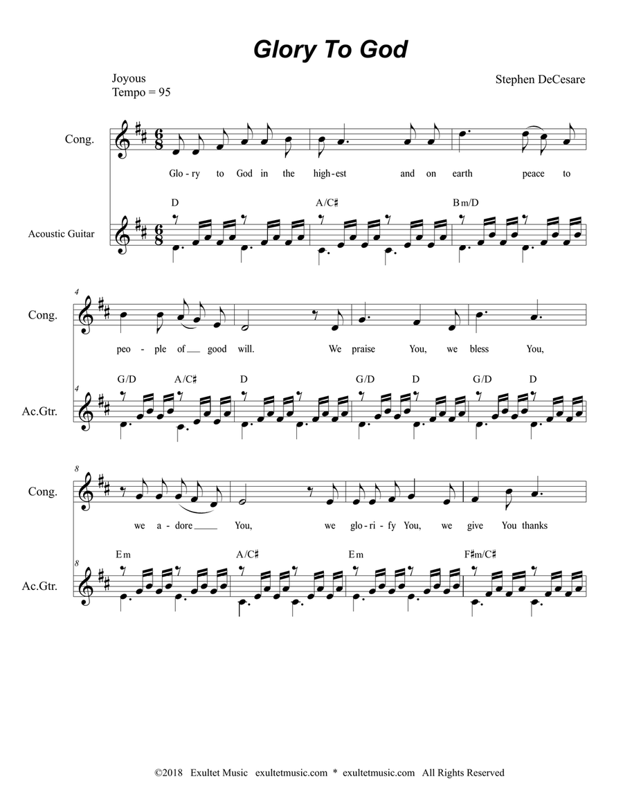 Mass Of Saint Francis (Full Score) Unison Choir scores gallery preview page 5