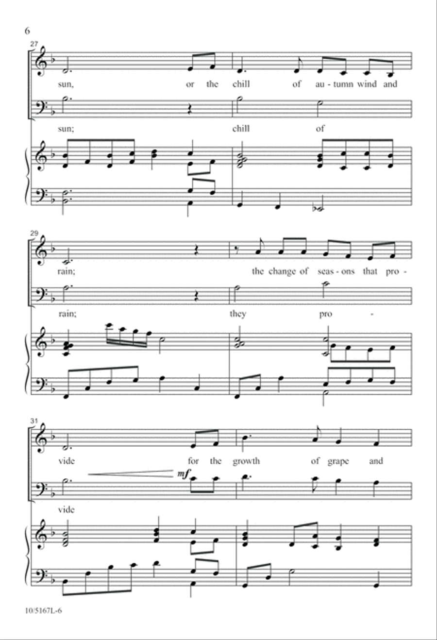 Song of Joyful Thanks 2-Part scores gallery preview page 6