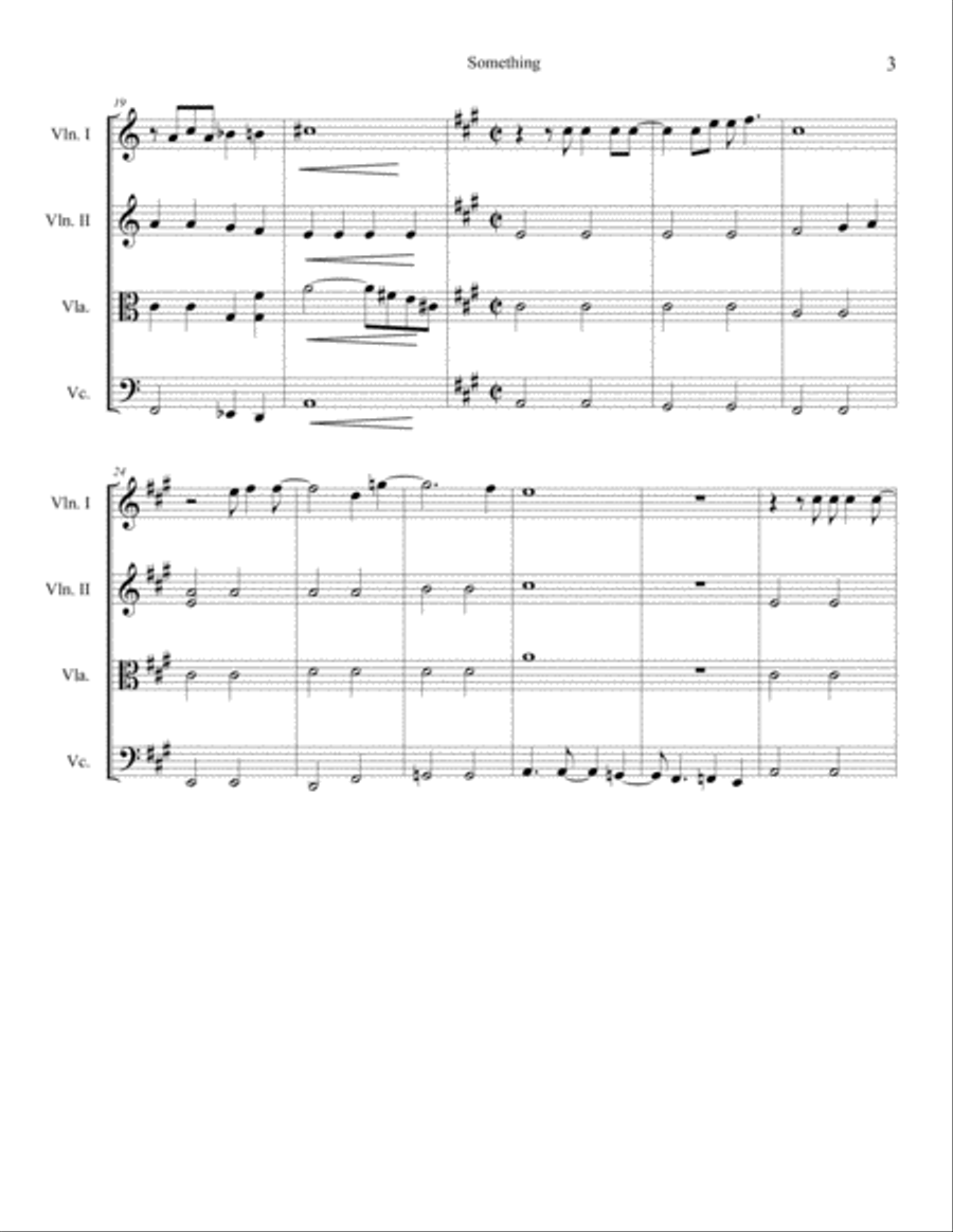 Something Something String Quartet scores gallery preview page 4
