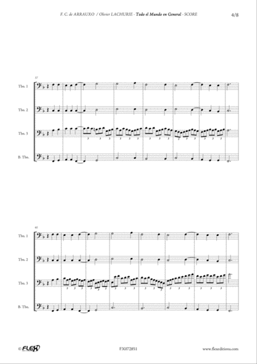 Todo el Mundo en General Todo el Mundo en General Trombone scores gallery preview page 5