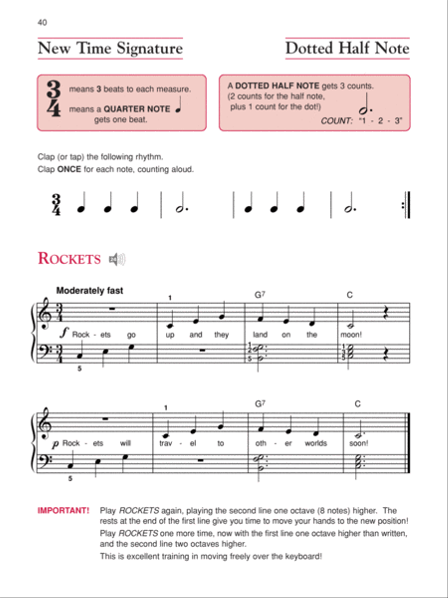 Alfred's Basic Adult All-in-One Course, Book 1 Piano Method scores gallery preview page 7