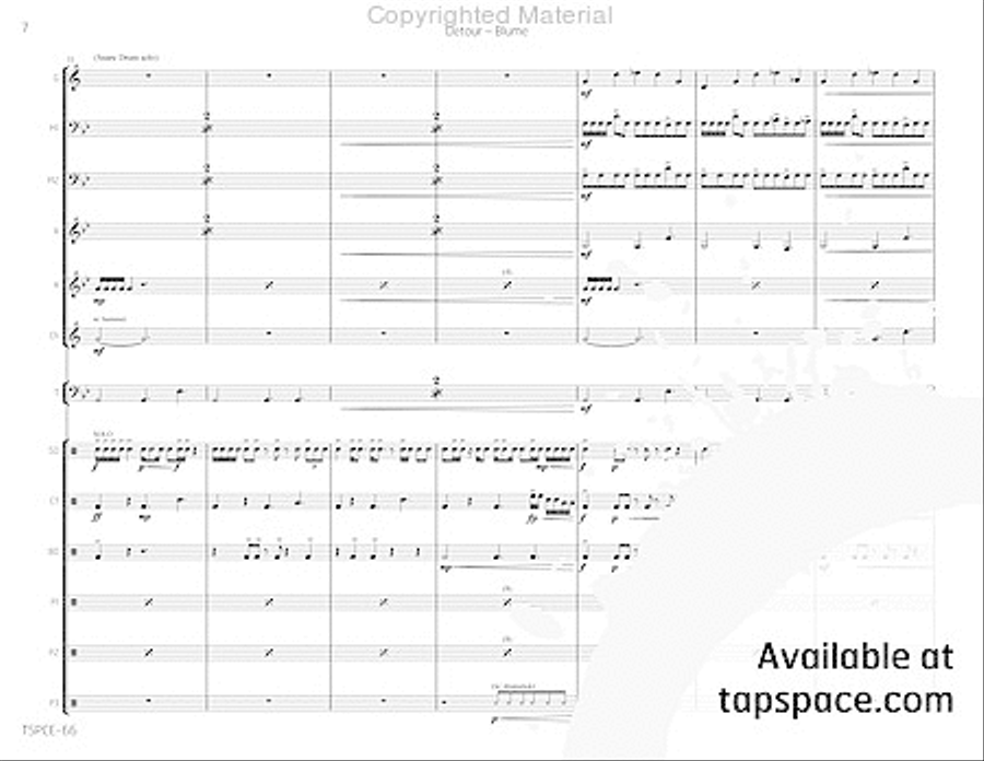 Detour Percussion Ensemble scores gallery preview page 11