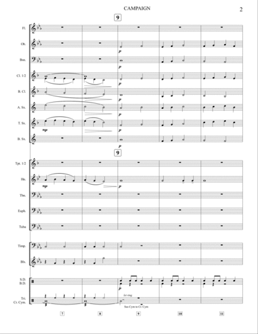 Campaign - S.R. Level 2 Concert Band scores gallery preview page 3