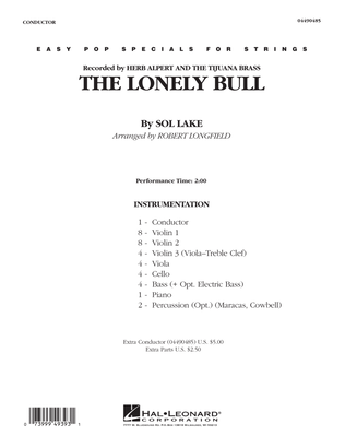 The Lonely Bull - Conductor Score (Full Score)