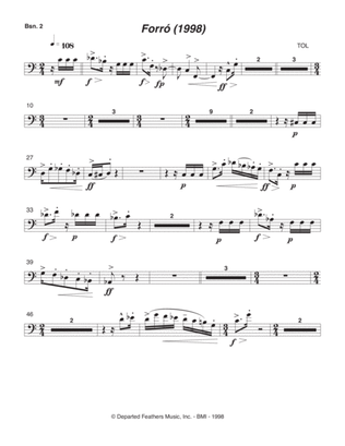 Forró (1998) bassoon 2 part