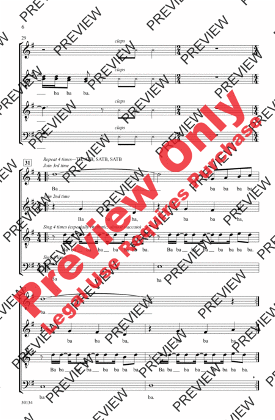 Pulse 4-Part scores gallery preview page 6