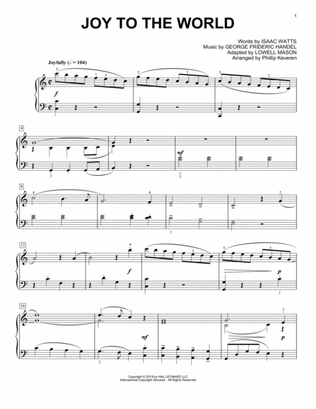 Joy To The World [Classical version] (arr. Phillip Keveren)