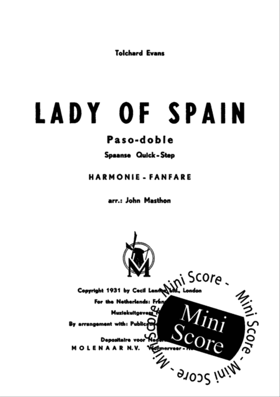 Lady of Spain Concert Band scores gallery preview page 3