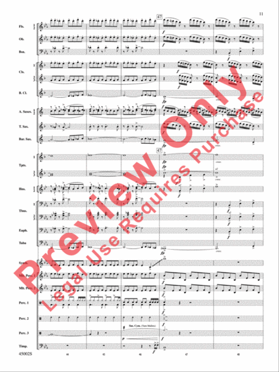 Winds of Change Concert Band scores gallery preview page 12