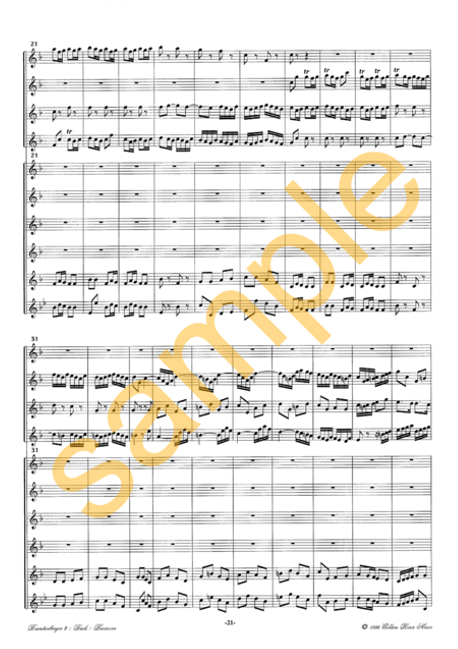2nd Brandenburg Concerto 2nd Brandenburg Concerto Flute Choir scores gallery preview page 4