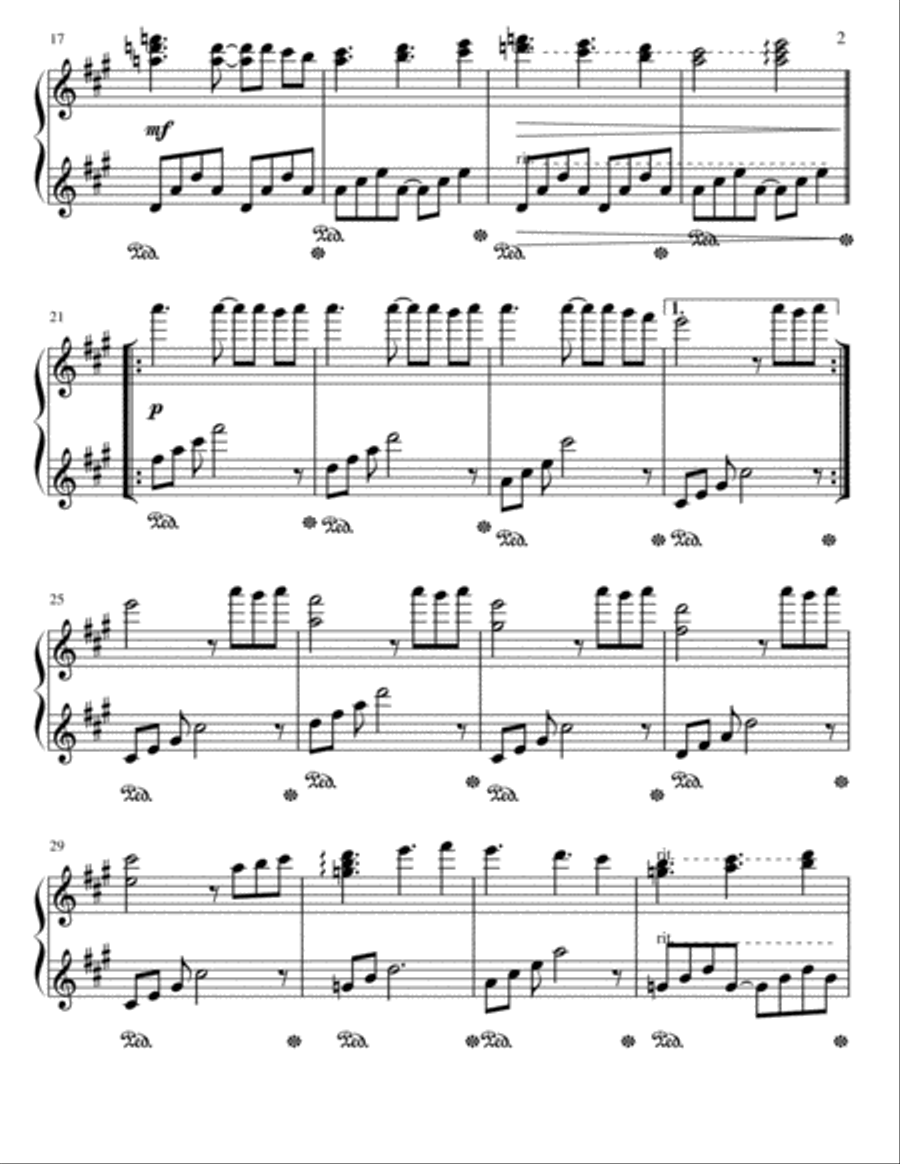 Our Story Piano Solo scores gallery preview page 2