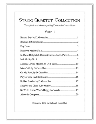 Book cover for String Quartet Collection - Parts