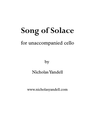 Song of Solace for unaccompanied cello