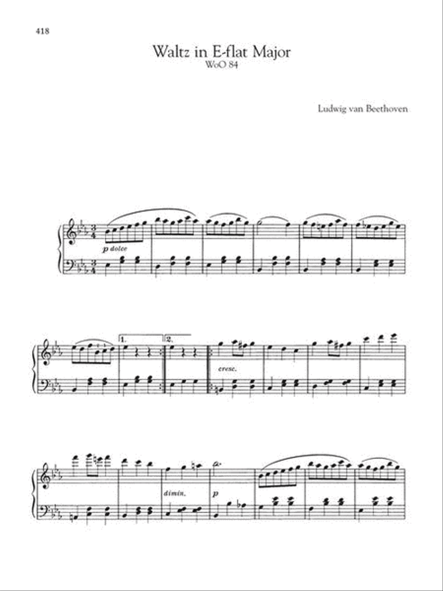 The Giant Book of Beethoven: Short Works and Selected Sonatas Piano Solo scores gallery preview page 10