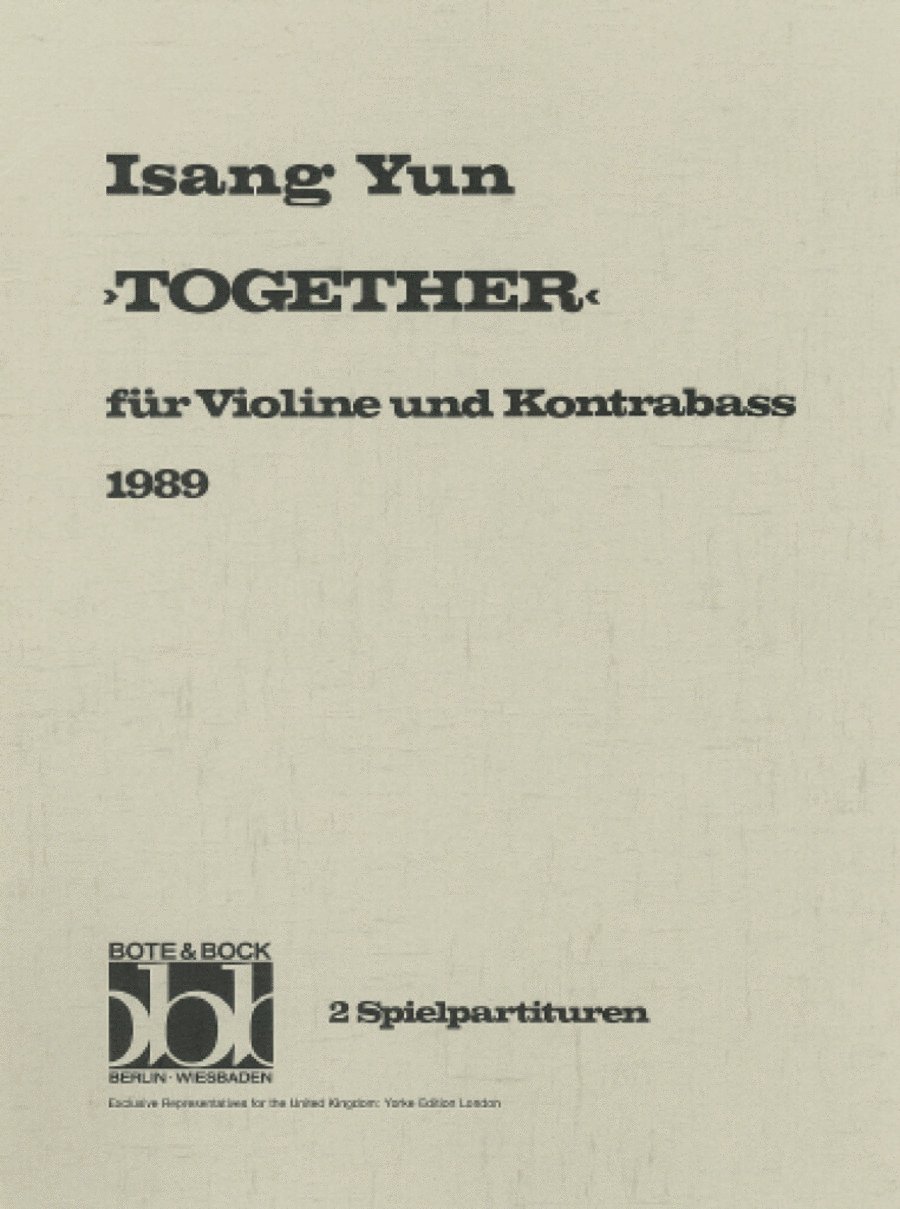 Together Together Double Bass scores gallery preview page 1