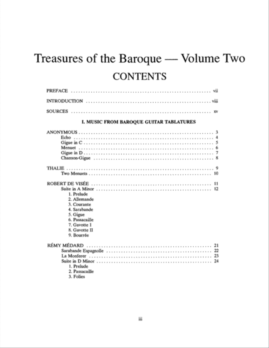 Treasures of the Baroque Volume Two Acoustic Guitar scores gallery preview page 8
