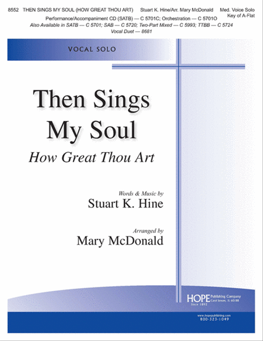 Then Sings My Soul (How Great Thou Art) Then Sings My Soul (How Great Thou Art) Voice scores gallery preview page 1