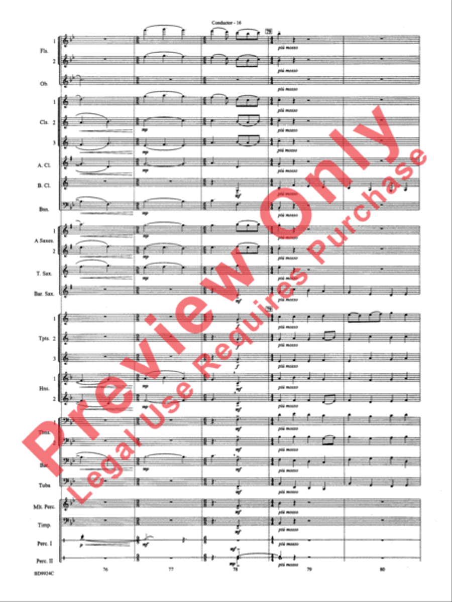 A Vaughan Williams Christmas Concert Band scores gallery preview page 18