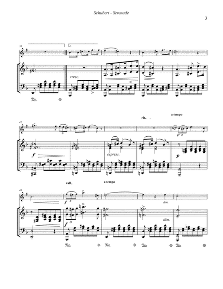 Serenade (Ständchen) for Trumpet in B-flat and Piano