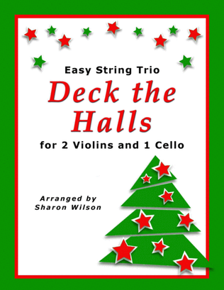 Book cover for Deck the Halls (for String Trio – 2 Violins and 1 Cello)