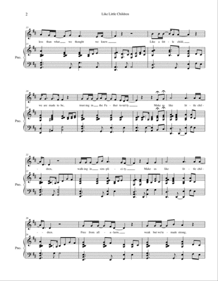 Like Little Children Voice scores gallery preview page 2