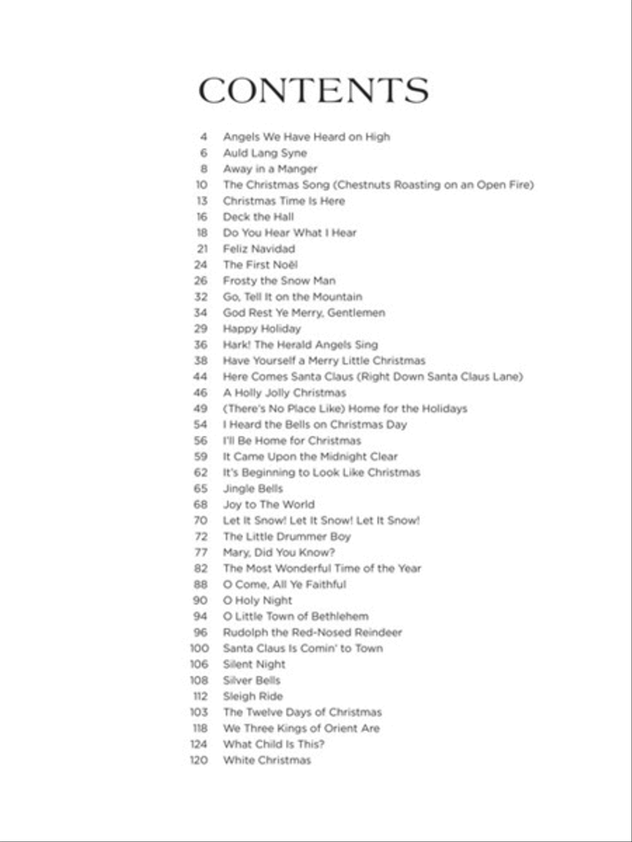 Christmas Sing-Along Christmas Sing-Along Piano, Vocal, Guitar scores gallery preview page 2
