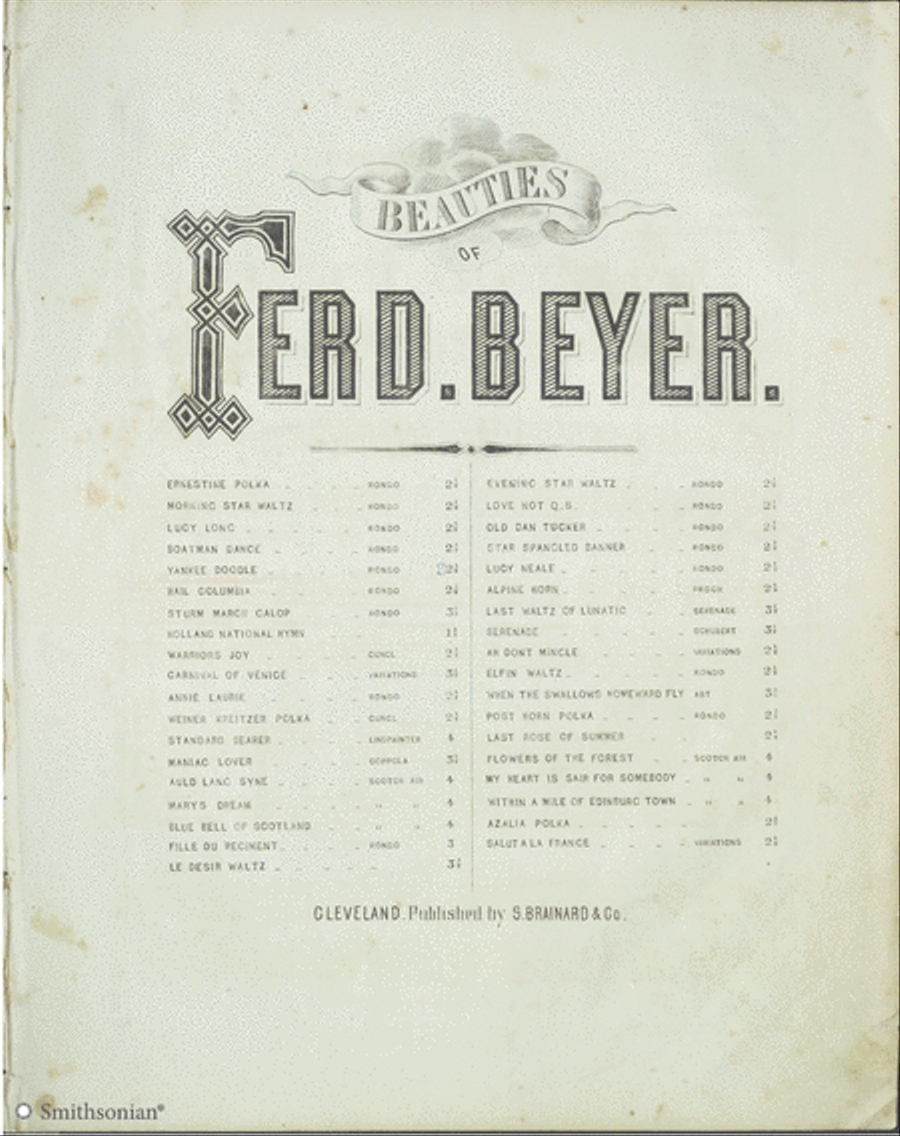 Beauties of Ferd Beyer: Yankee Doodle Piano Solo scores gallery preview page 1