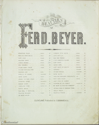 Book cover for Beauties of Ferd Beyer: Yankee Doodle