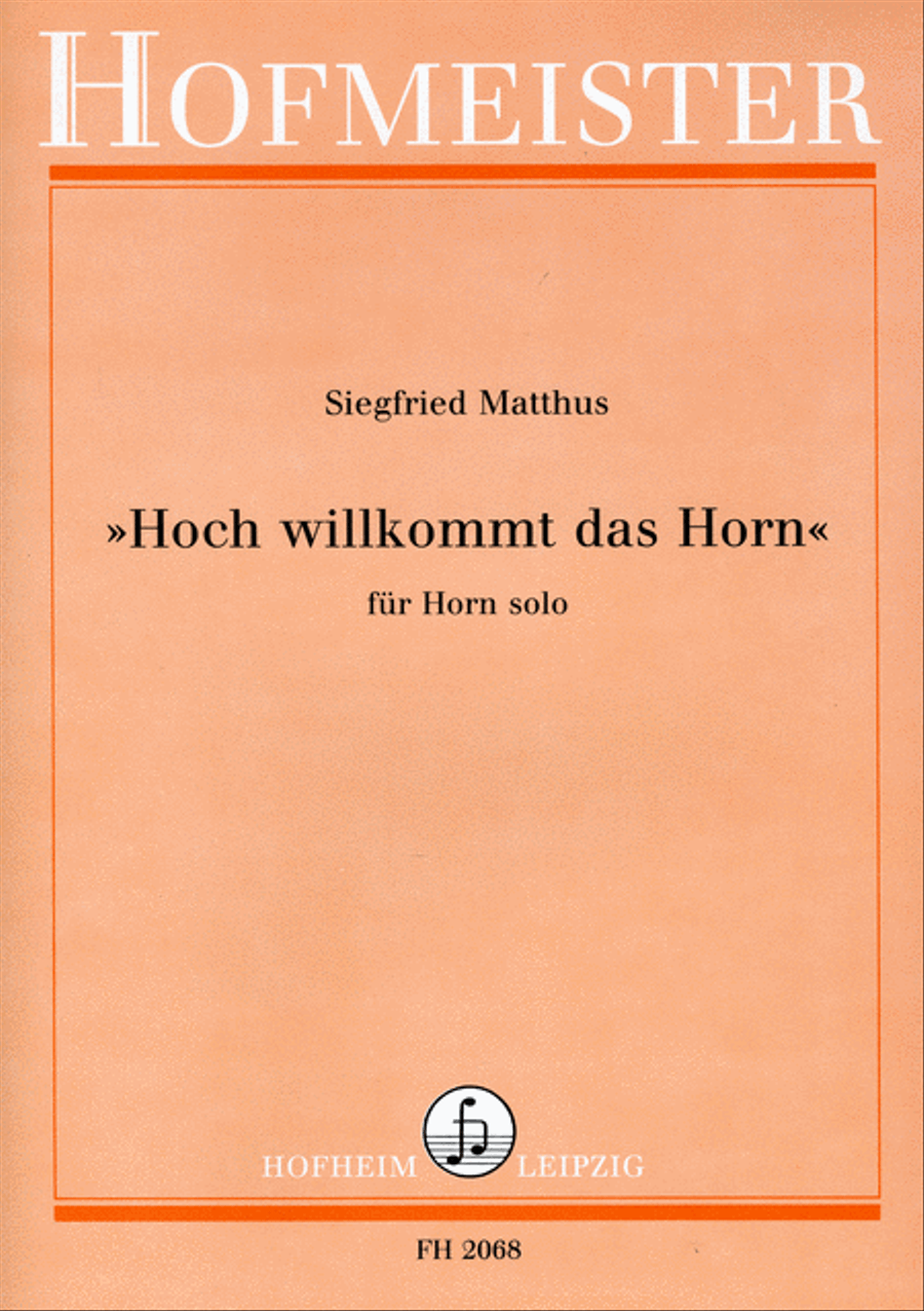 „Hoch willkommt das Horn Horn scores gallery preview page 1