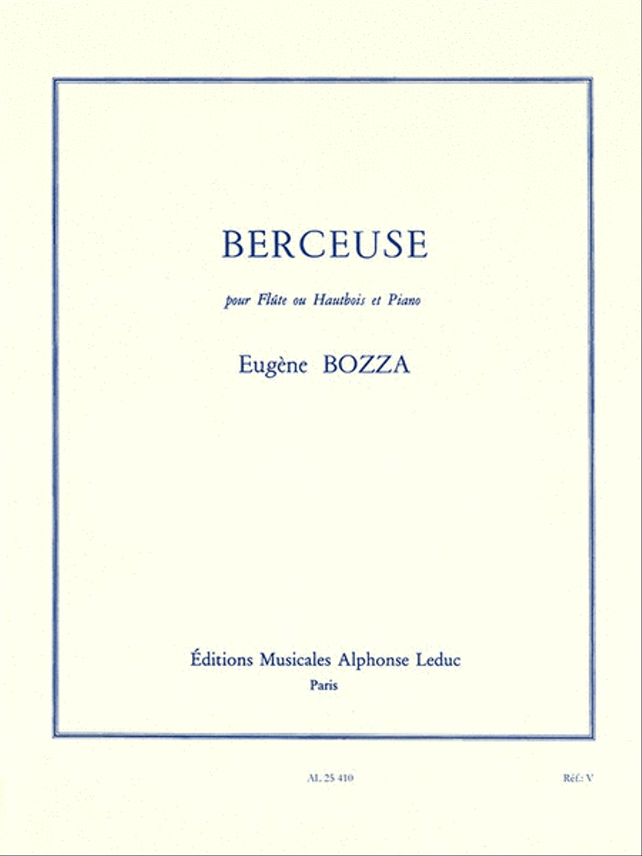 Book cover for Berceuse (flute & Piano)