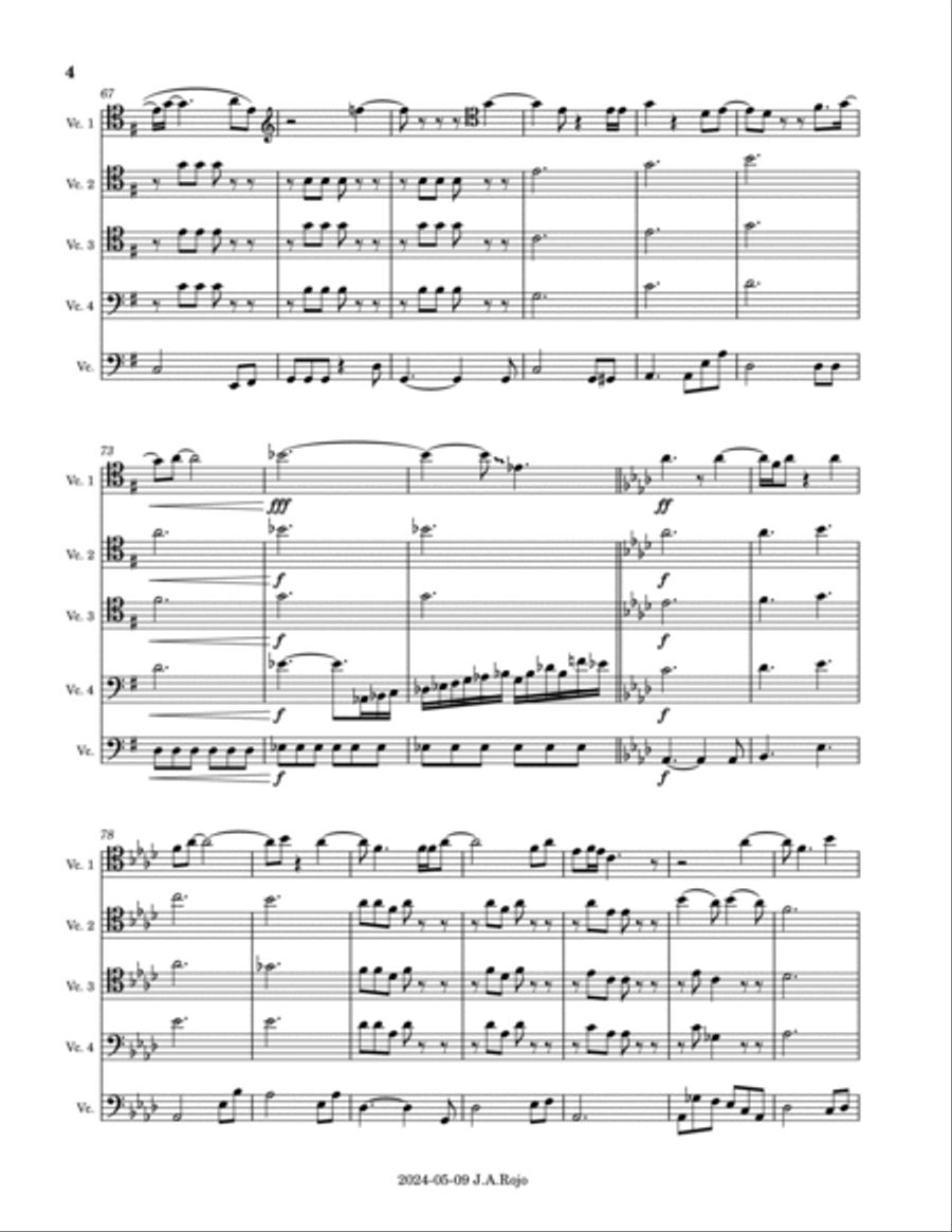 The Great Pretender String Quintet scores gallery preview page 4