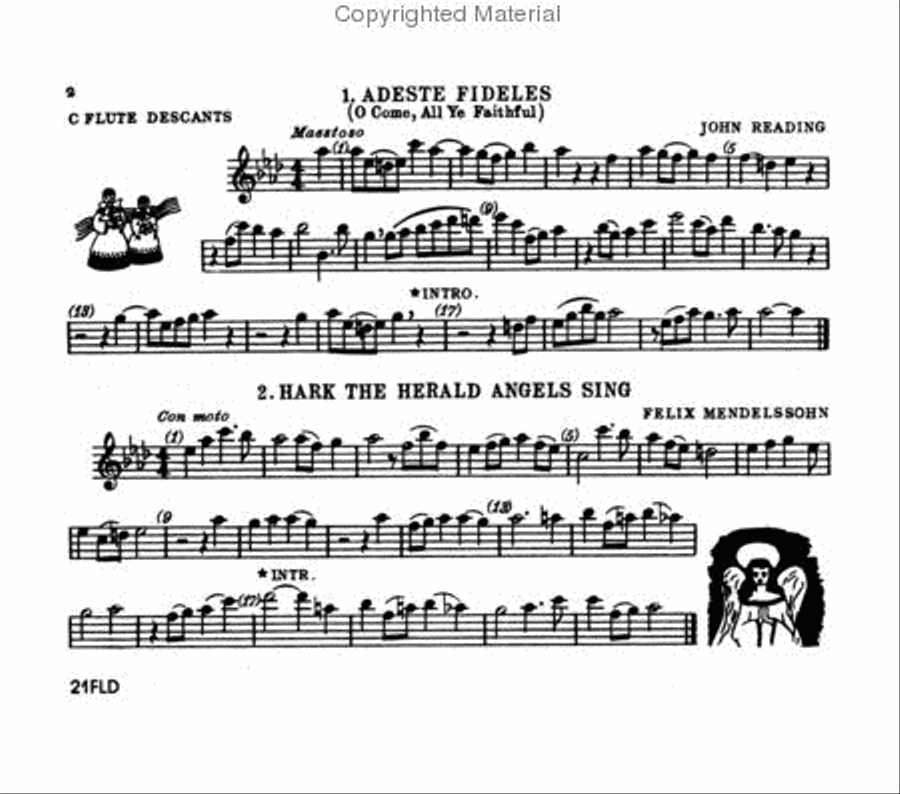Christmas Time - Flute Descant Book Flute scores gallery preview page 2